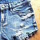 Заказать Шорты джинсовые "Carbon" женские. Студия дизайна 'Jeans_torn'. Ярмарка Мастеров. . Шорты Фото №3