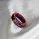 Кольцо "Пурпурное волшебство" из стабилизированного дерева, Кольца, Рязань,  Фото №1