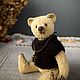 Миниатюра Тедди мишка в вязанном джемпере. Мишки Тедди. Teddy Patam. Ярмарка Мастеров.  Фото №5