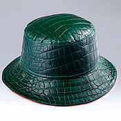 Аксессуары handmade. Livemaster - original item Genuine crocodile leather panama hat IMA0326VG4. Handmade.