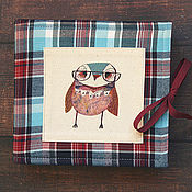 Канцелярские товары handmade. Livemaster - original item Mini photo album Owl (30 sheets). Handmade.