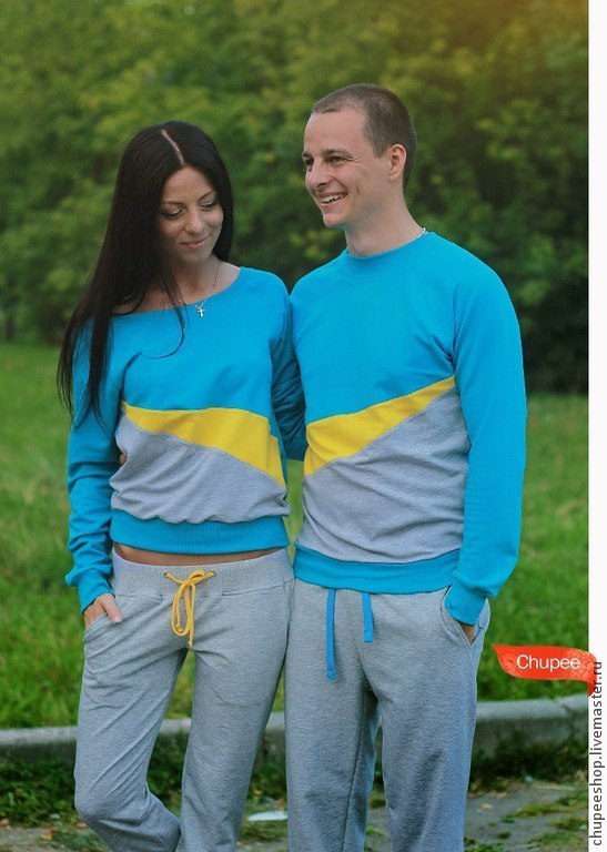 Парные спортивные костюмы для влюбленных купить в интернет-магазине Ярмарка Мастеров по цене 5000 ₽ – 4QRVLRU