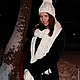 Knitted kit White Iris, knitted hat, scarf, mittens. Headwear Sets. (Milena-Pobedova) (Milena-Pobedova). Online shopping on My Livemaster.  Фото №2
