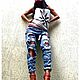 Джинсы бойфренды "Da Boogie". Джинсы. Студия дизайна 'Jeans_torn'. Ярмарка Мастеров.  Фото №4