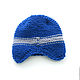Sombreros del bebé: para el niño, color azul con gris, para 3-6 meses. Baby hat. babyshop. Ярмарка Мастеров.  Фото №6