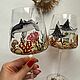 Wine glasses Coral reefs. Wine Glasses. ArtAnett_vitrage (Anna). My Livemaster. Фото №6