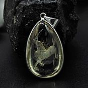 Украшения handmade. Livemaster - original item Rock crystal pendant with intaglio 