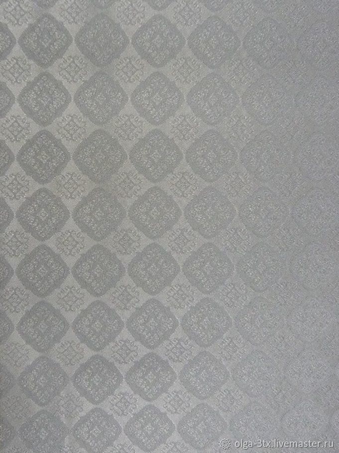Silver-grey jacquard, Fabric, Ramenskoye,  Фото №1