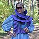 Заказать Палантин валяный женский. Шарф валяный на шелке с воланом. Лариса Акимова  АЛОРАFelt. Ярмарка Мастеров. . Палантины Фото №3