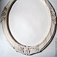 Order Carved wooden frame for mirror oval 80h60 cm. Mikhail (ilmcarver). Livemaster. . Mirror Фото №3