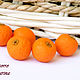 Апельсин бусины  из полимерной глины для брошей, кулонов браслетов, Бусины, Солнечногорск,  Фото №1
