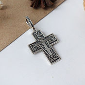 Русский стиль handmade. Livemaster - original item Old believer cross. 925 sterling silver. Handmade.