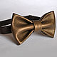 Tie Van Halen / bronze leather butterfly bow tie. Ties. Respect Accessories. Online shopping on My Livemaster.  Фото №2