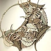 Украшения handmade. Livemaster - original item Time Endangered Butterflies. Necklace made of genuine leather. Handmade.