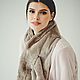 Real Fur Scarf for Jacket - Real Fur Neck Scarf, Scarves, Moscow,  Фото №1