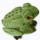 Apple Frog toy, made of felt, interior toy. Miniature figurines. Zoolend Olgi K. Ярмарка Мастеров.  Фото №4