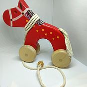 Куклы и игрушки handmade. Livemaster - original item The gurney Red horse. Handmade.