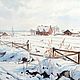 Painting watercolor 'Jan.White plain.', Pictures, Moscow,  Фото №1