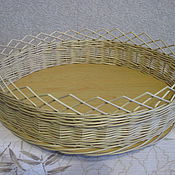 Candy bowl (breadcrumbs) woven from willow vine