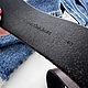 Винтаж: Р-рв Культ джинсовая история Calvin Klein, крутой кожаный ремень 80 см. Ремни винтажные. Vintage-bazaar. Ярмарка Мастеров.  Фото №12