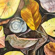 Картины и панно handmade. Livemaster - original item Oil painting Autumn leaves. Handmade.