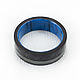 Carbon ring with blue ocean composite. Rings. asgdesign. My Livemaster. Фото №4