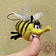 Keychain ' Hungry 1 April bee'. Key chain. HANDMADE Studio. My Livemaster. Фото №6