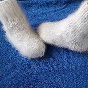 Одежда детская handmade. Livemaster - original item Socks from rabbit down. Handmade.