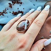 Украшения handmade. Livemaster - original item Ring with Jasper.. Handmade.