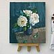 Mini painting, still life with flowers. Pictures. StudioMoments. Online shopping on My Livemaster.  Фото №2