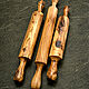 Скалка из дерева оливы, 1 шт, 38 см. Скалки. Вещи из оливы. Интернет-магазин Ярмарка Мастеров.  Фото №2