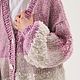 Вязаное пальто в розовых тонах. Кардиганы. The sweetest sweaters. Ярмарка Мастеров.  Фото №10