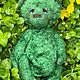 Мишка teddy Лопушок, коллекционная игрушка ручной работы. Мишки Тедди. Maria Krukovskaia. Интернет-магазин Ярмарка Мастеров.  Фото №2