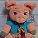 Pig knitted plush toy piggy toy piggy knitted. Stuffed Toys. vyazunchiki-lz (vyazunchiki-lz). My Livemaster. Фото №5