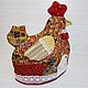 Заказать  Грелка на большой чайник Курица и цыплята. Красный. Анна (belamedveditsa). Ярмарка Мастеров. . Чехлы для посуды Фото №3