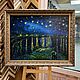 Звёздная ночь над Роной. Картины. Любимая живопись. Ярмарка Мастеров.  Фото №4