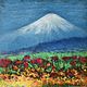 Oil pastel painting Japanese landscape 'Combination' 280h280 mm. Pictures. chuvstvo-pozitiva (chuvstvo-pozitiva). Online shopping on My Livemaster.  Фото №2