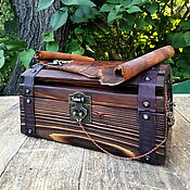 Для дома и интерьера handmade. Livemaster - original item Wooden chest (for storing scrolls and bloodline). Handmade.