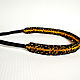 Boho-style bead elastic band Black and Gold. Headband. StylishThings4U. My Livemaster. Фото №4