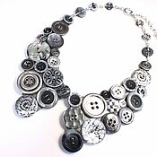 Украшения handmade. Livemaster - original item Button Collar Silver handmade Necklace. Handmade.