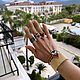 Заказать Позолоченное кольцо из бисера "Леопард". STATEMENTS JEWELRY Only_you_byElena. Ярмарка Мастеров. . Кольца Фото №3