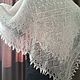 1s. Downy shawl, openwork shawl, elegant shawl on the shoulders, plaid. Shawls1. Puhovyj ,,Raj' ot Zinfiry (Orenbur). Online shopping on My Livemaster.  Фото №2