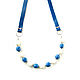 Swarovski Pearl Necklace 'Santorini' bright blue necklace, Necklace, Moscow,  Фото №1