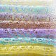 Ажурный вязаный шарф-палантин из кид мохера с шёлком пастельных цветов, Шали, Ногинск,  Фото №1