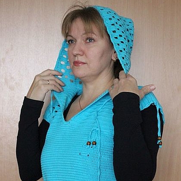 Одежда ручной работы. Ярмарка Мастеров - ручная работа Безрукавка с капюшоном. Handmade.
