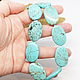 Beads Turquoise oval 43 cm. Necklace. Selberiya shop. My Livemaster. Фото №5