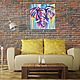 Order Painting elephant Interior painting in the style of pop art 50h50. Yulia Berseneva ColoredCatsArt. Livemaster. . Pictures Фото №3