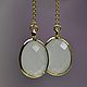 Earrings June Moonstone Gemini drops pendants. Earrings. Mala by Jemma. Online shopping on My Livemaster.  Фото №2