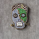 Frankenstein's monster brooch Zombie skull pin. Brooches. MelancholiaCraft. Online shopping on My Livemaster.  Фото №2