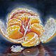 Oil painting on canvas 'Ripe tangerine', Pictures, St. Petersburg,  Фото №1